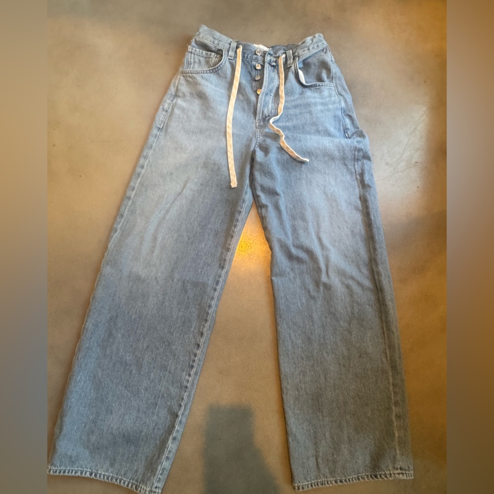 Citizens of Humanity Vintage Wide-Leg Button Fly Jeans — Size 26 - Picture 3 of 7